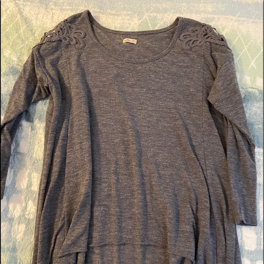 Hollister cropped 3/4 sleeve